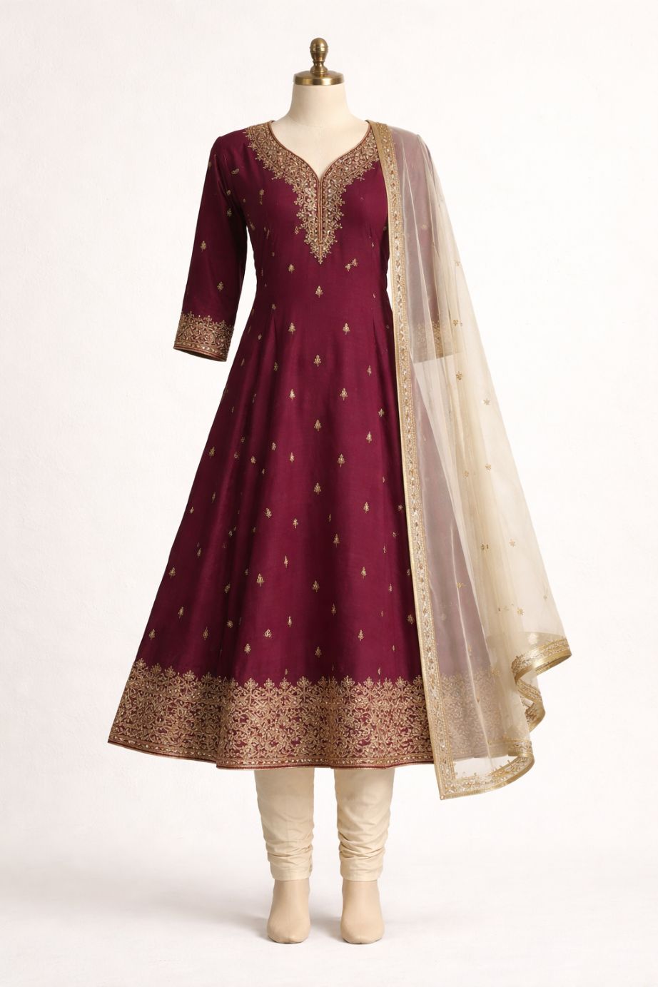 Festive kurta decoration